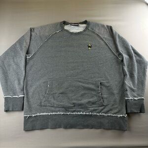 The Hundreds Gray Distressed Crewneck Reversed Seam